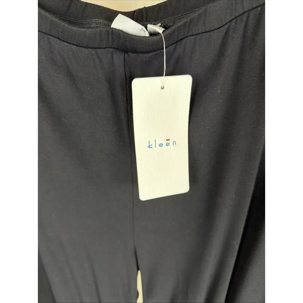 NWT Kleen Heart String Black Straight Leg Pants Leggings 1X